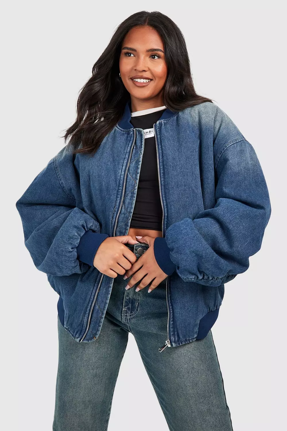 ジャケット・アウター ANREALAGE AZ DENIM BOMBER JACKET AZ DENIM BOMBER JACKET｜ANREALAGE OFFICIAL ONLINE SHOP